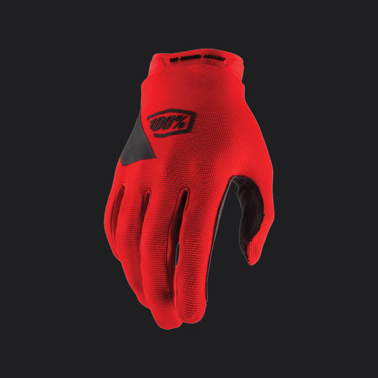 100% Ridecamp Gloves (Red)